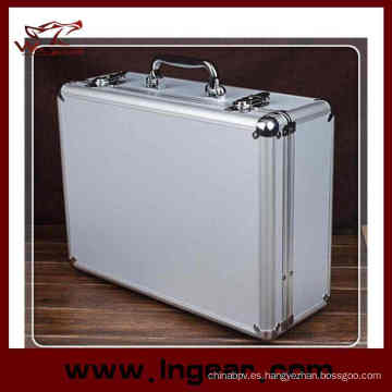 Caja de herramienta de aleación herramienta caja 28 cm de aluminio pistola pistola caso